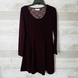 MAX Studio Burgundy Soft Knit Dress